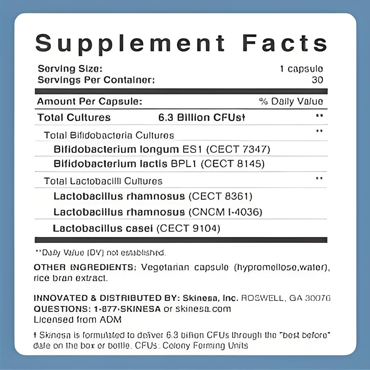 Skinesa Skin Probiotic